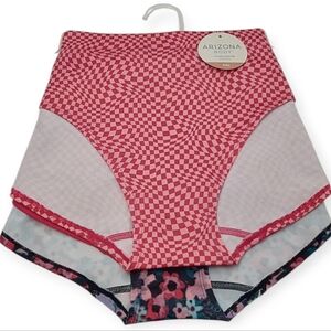Arizona Body 3 Pack Hipster Panty Women's Size XXL Panties Pink Floral
